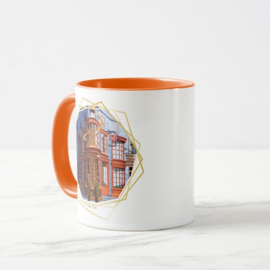 Fred en George bij Weasley's Wizard Wheezes Mok (Voorkant links)