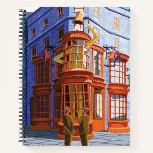 Fred en George bij Weasley's Wizard Wheezes Notitieboek