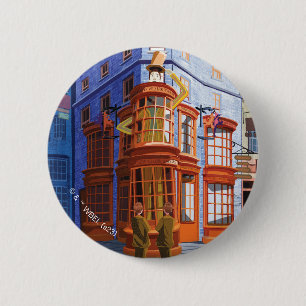 Fred en George bij Weasley's Wizard Wheezes Ronde Button 5,7 Cm