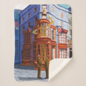 Fred en George bij Weasley's Wizard Wheezes Sherpa Deken (Voorkant)