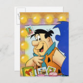 Fred Flintstone Kijk in Mirror Briefkaart (Voorkant / Achterkant)