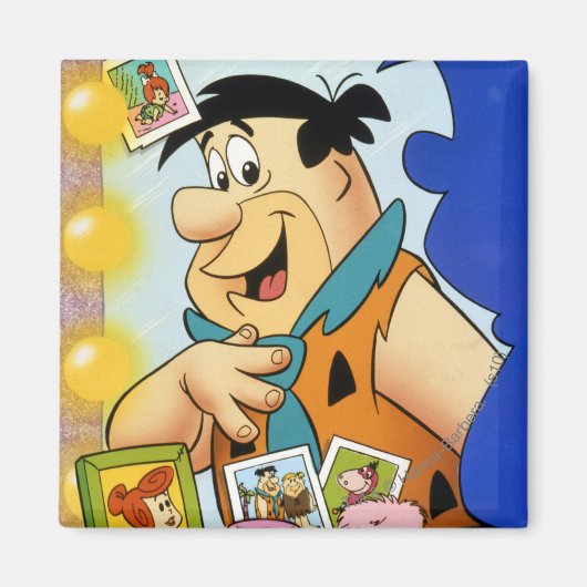 Fred Flintstone Kijk in Mirror Magneet (Voorkant)