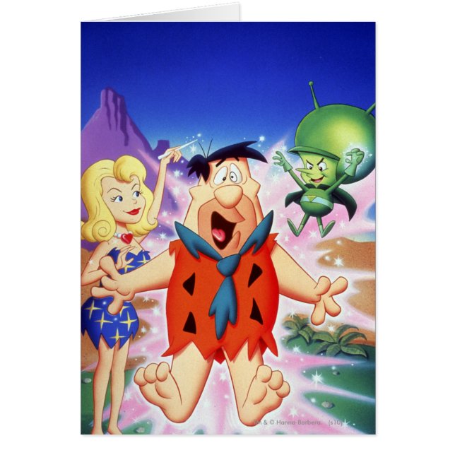 Fred Flintstone onder een schuine streep (Voorkant)