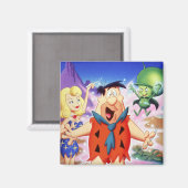 Fred Flintstone onder een schuine streep Magneet (Voorkant / Achterkant)