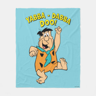 Fred Flintstone Yabba-Dabba Doo! Fleece Deken