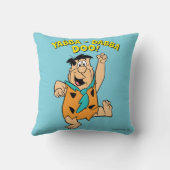 Fred Flintstone Yabba-Dabba Doo! Kussen (Achterkant)