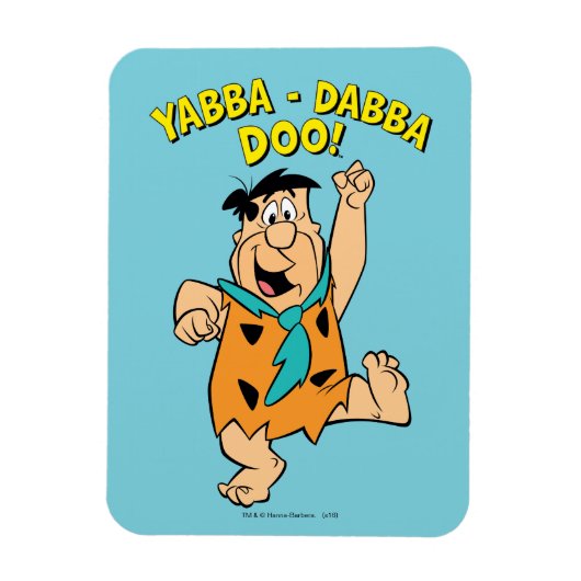 Fred Flintstone Yabba-Dabba Doo! Magneet (Verticaal)