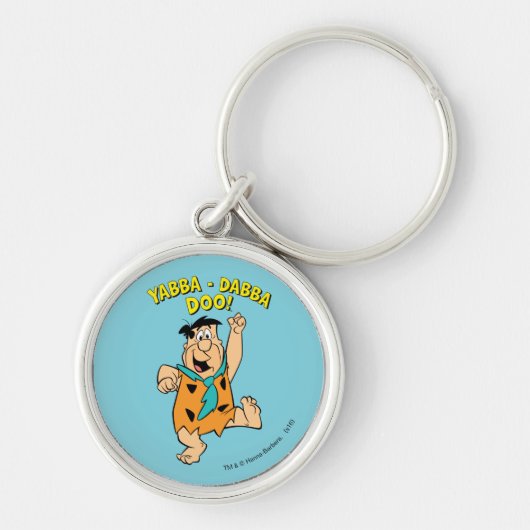 Fred Flintstone Yabba-Dabba Doo! Sleutelhanger (Voorkant)