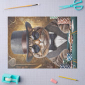 Fred is niet geamuseerd, Cat speelt Kaarten Tissuepapier (Craft)