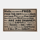 Fred le Tapis – L'inspecteur des invités (Devant)