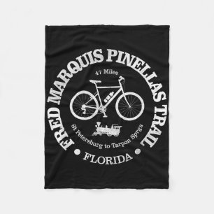 Fred Marquis Pinellas Trail Fietsen Florida Fleece Deken