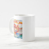 Fred martin begonia waterverf art koffiemok (Voorkant links)