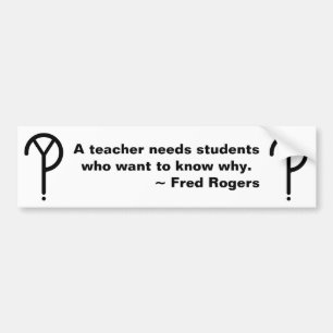 Fred Rogers Y? Bumpersticker
