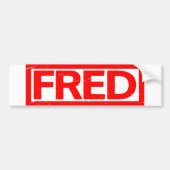 Fred Stamp Bumpersticker (Voorkant)
