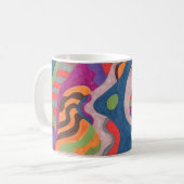 Fred the Cosmic Worm, Abstrait Art Mug (Devant gauche)