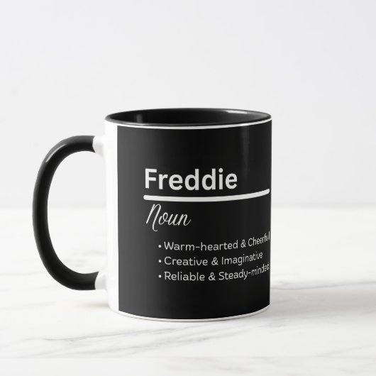 Freddie Boy Name Definition Personalized Mok (Links)