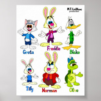 Freddie Bunny & Vrienden Poster
