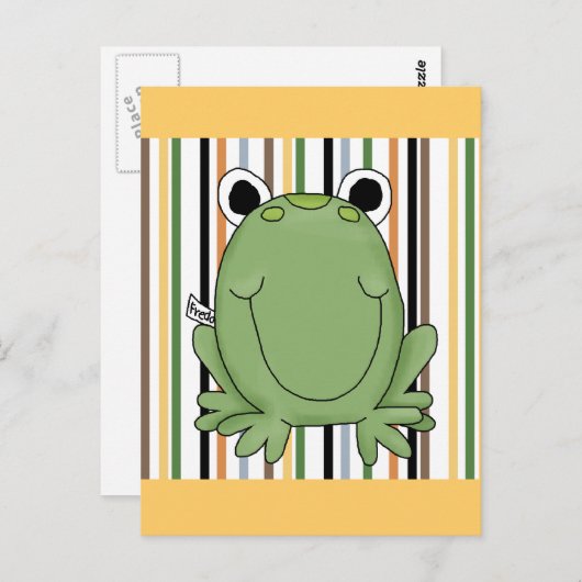 Freddie Frog Tshirts en Gifts Briefkaart (Voorkant / Achterkant)