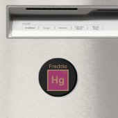 Freddie Hg (Mercury) Element Pun Magneet (Insitu (Vaatwasser))