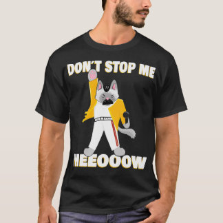 Freddie Mercury als een kat klassieker. T-shirt