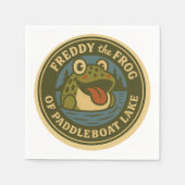 Freddy de Kikker van Paddlebootmeer Servetten (Voorkant)