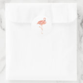 Freddy Flamingo Ronde Sticker (Tas)