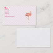 Freddy Flamingo Visitekaartje (Voorkant / Achterkant)