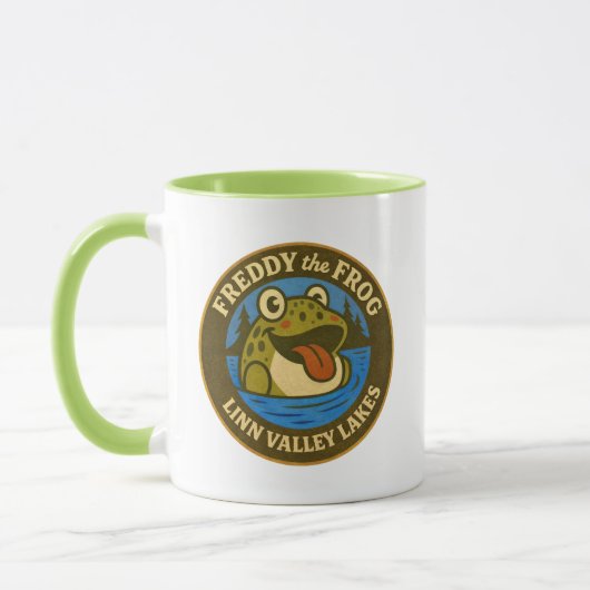 Freddy Frog of Linn Valley. Lakes Mug (Gauche)