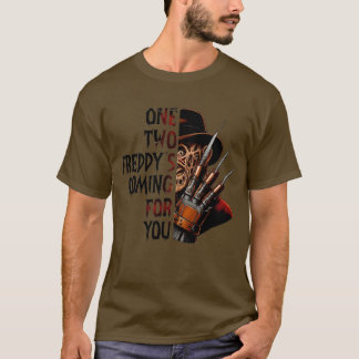 Freddy Horror Grafische Halloween T-shirt