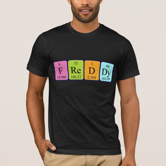 Freddy periodiek table name shirt (Voorkant)