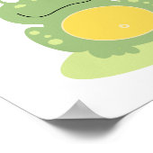Freddy the Green Frog Baby shower Banner Poster (Hoek)