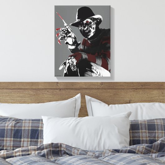 Freddy vs. Jason | Freddy Seeing Red Canvas Afdruk (Insitu (Slaapkamer))