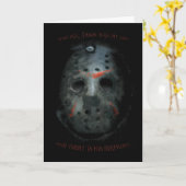 Freddy vs. Jason | Jason Mask Quote Kaart (Gele Bloem)