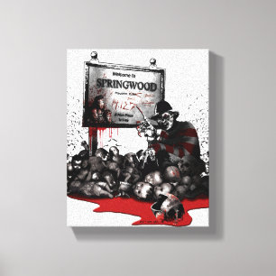 Freddy vs. Jason Welkom in Springwood Canvas Afdruk