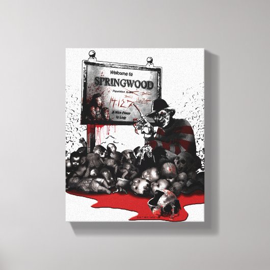 Freddy vs. Jason | Welkom in Springwood Canvas Afdruk (Voorkant)
