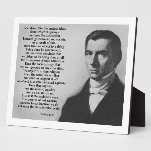 Frederic Bastiat anti-socialisme Fotoplaat (Zijkant)