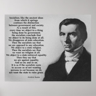 Frederic Bastiat anti-socialisme Poster