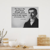 Frederic Bastiat Quote Poster (Keuken)