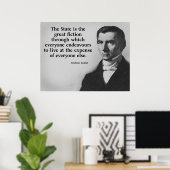 Frederic Bastiat Quote Poster (Thuiskantoor)