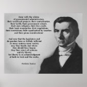 Frederic Bastiat try Liberty Poster (Voorkant)