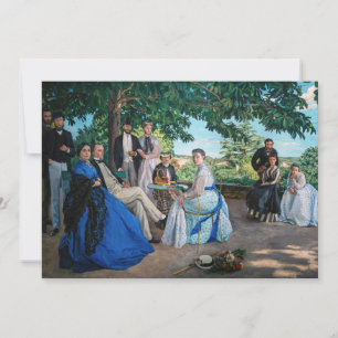 Frédéric Bazille - De Familiereünie Bedankkaart