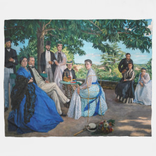 Frédéric Bazille - De Familiereünie Fleece Deken