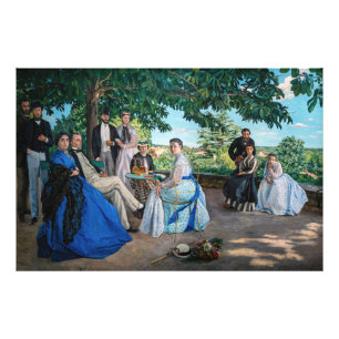 Frederic Bazille - De Familiereünie Foto Afdruk