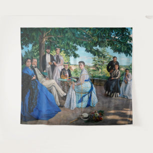 Frederic Bazille - De Familiereünie Wandkleed