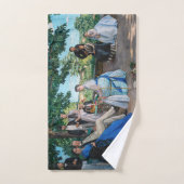 Frederic Bazille - de gezinshereniging Bad Handdoek (Handdoek)