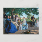 Frederic Bazille - de gezinshereniging Briefkaart (Voorkant)