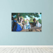 Frederic Bazille - de gezinshereniging Canvas Afdruk (Insitu (Houten vloer))