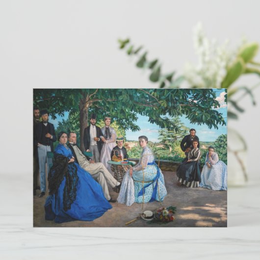 Frederic Bazille - de gezinshereniging Kaart (Staand voorkant)