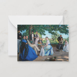 Frederic Bazille - de gezinshereniging Notitiekaartje