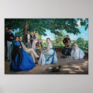 Frederic Bazille - de gezinshereniging Poster